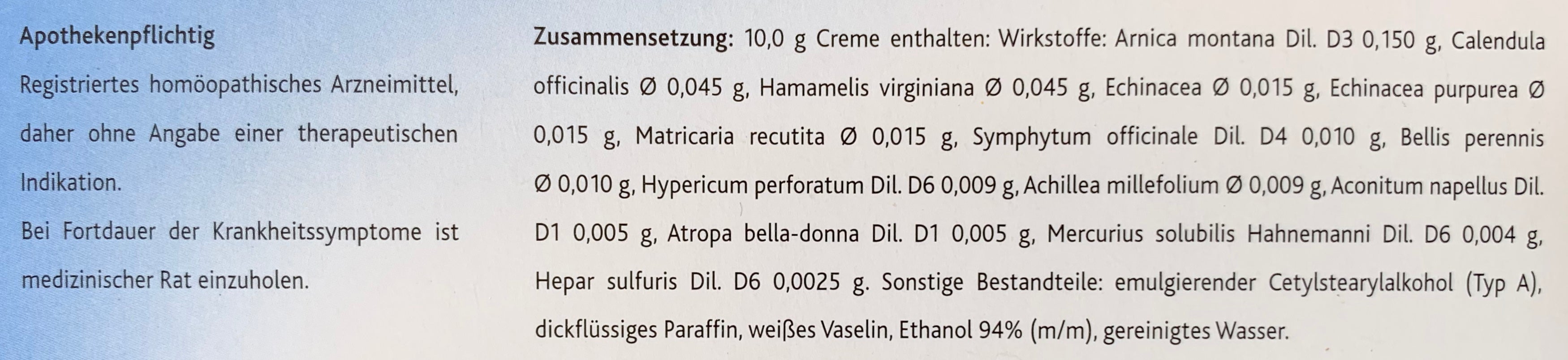 Traumeel S 50 g Cream