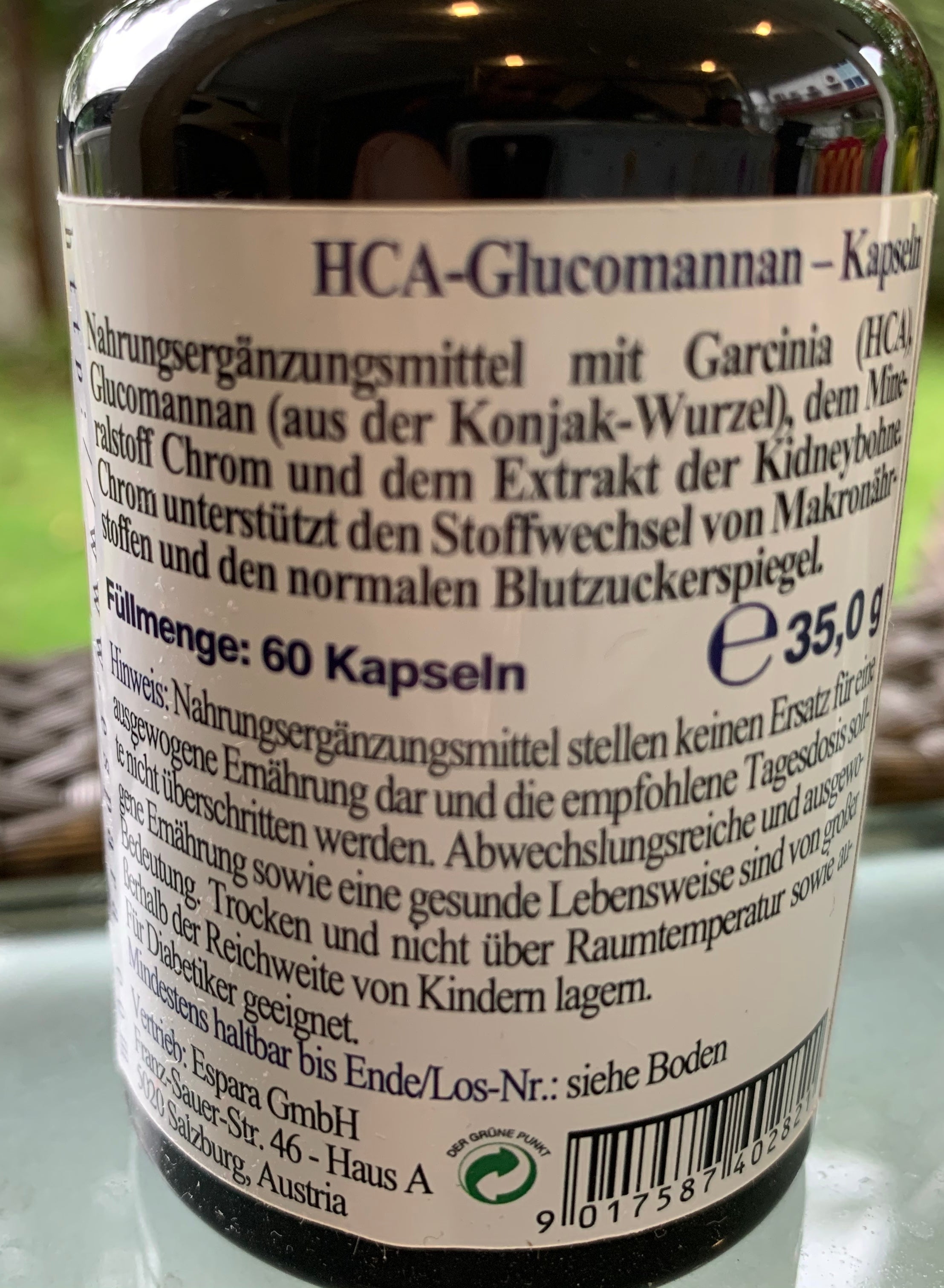 HCA Glucomannan 60 capsules