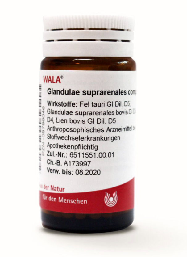 Glandulae suprarenales comp., Globuli velati Wala 20 g globuli