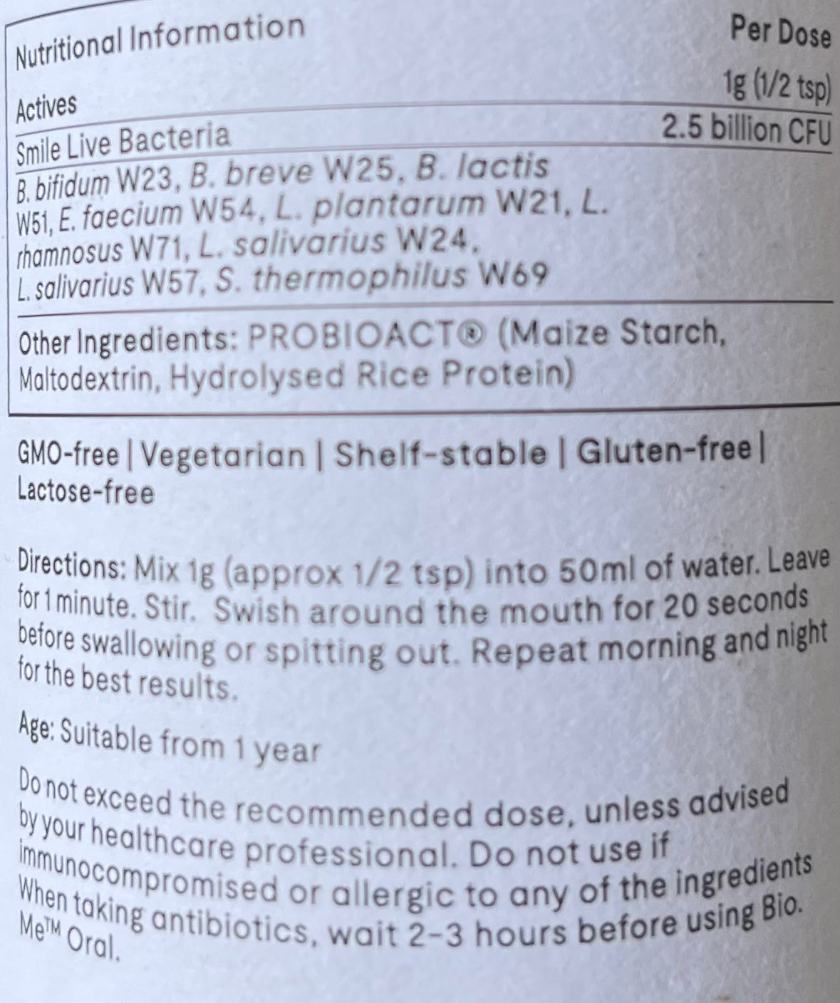 Bio.Me Oral 60 g