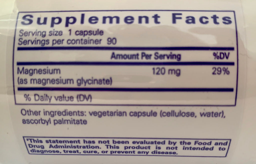 Magnesium (glycinate) 90s