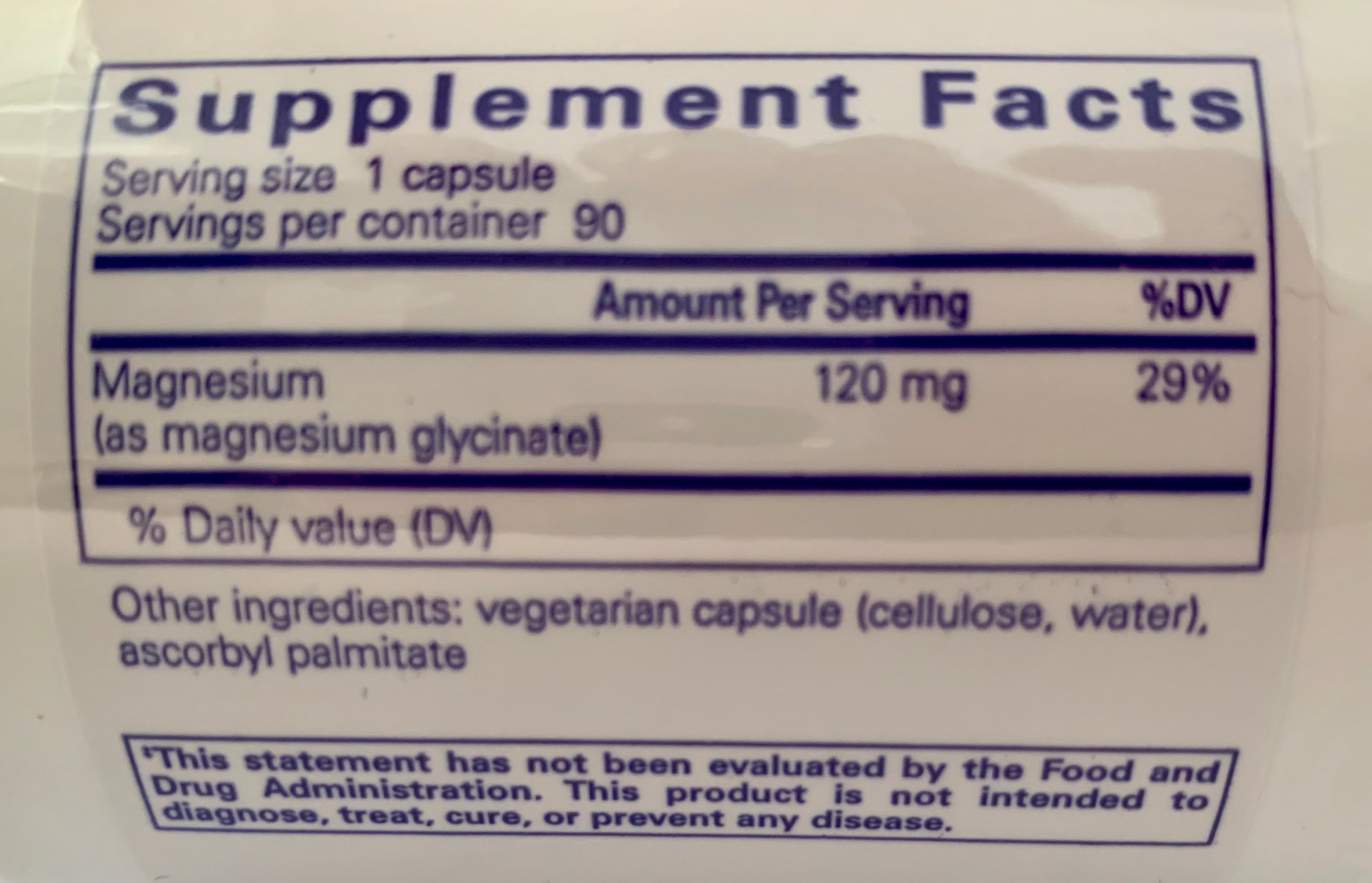 Magnesium (glycinate) 90s