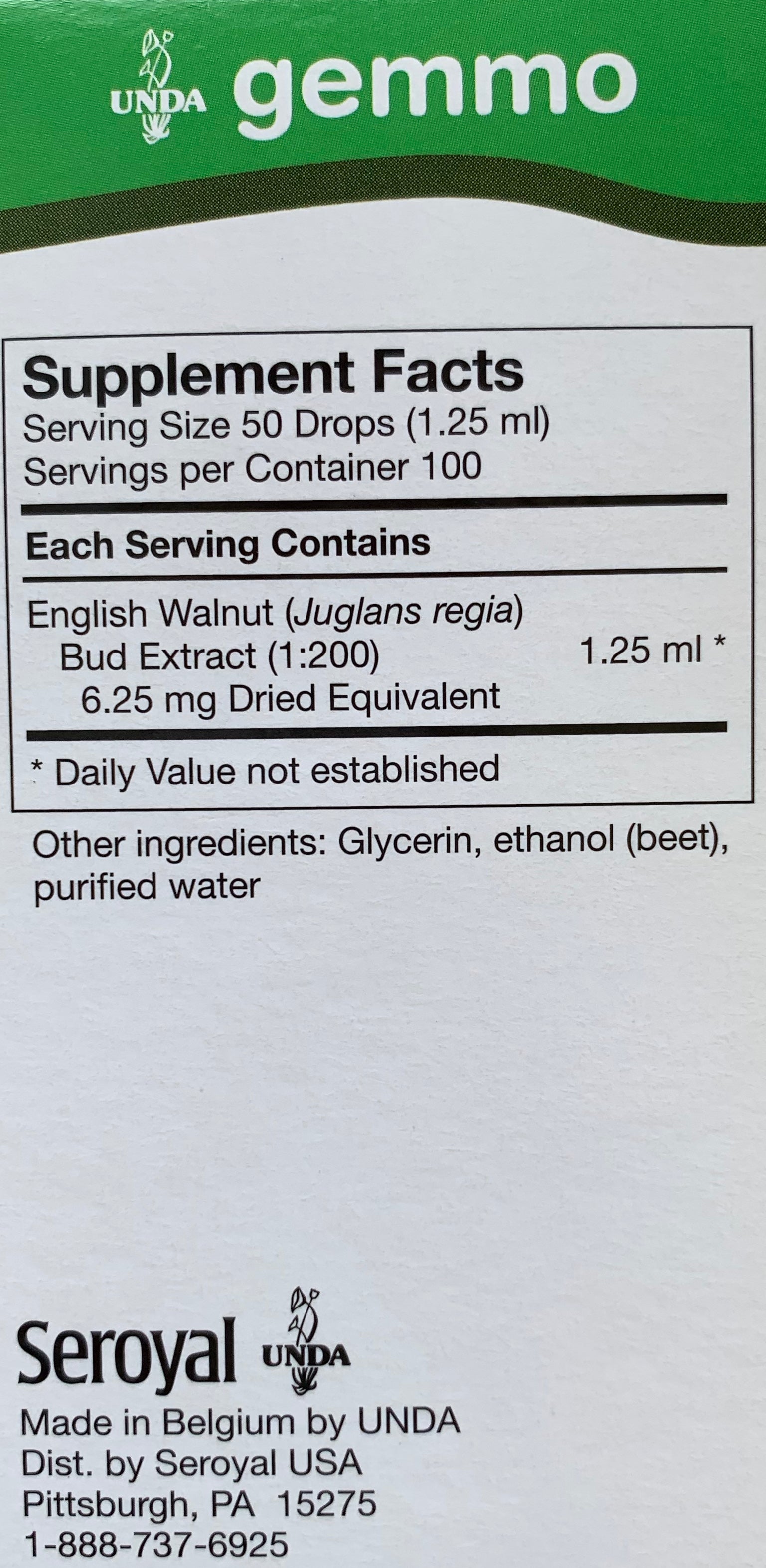 Juglans regia gemmo 125 ml