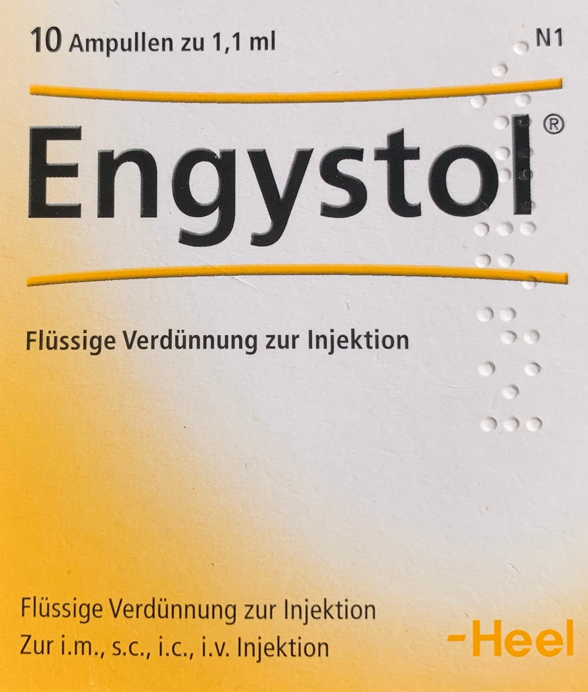 Engystol 10 ampoules to 1,1 ml
