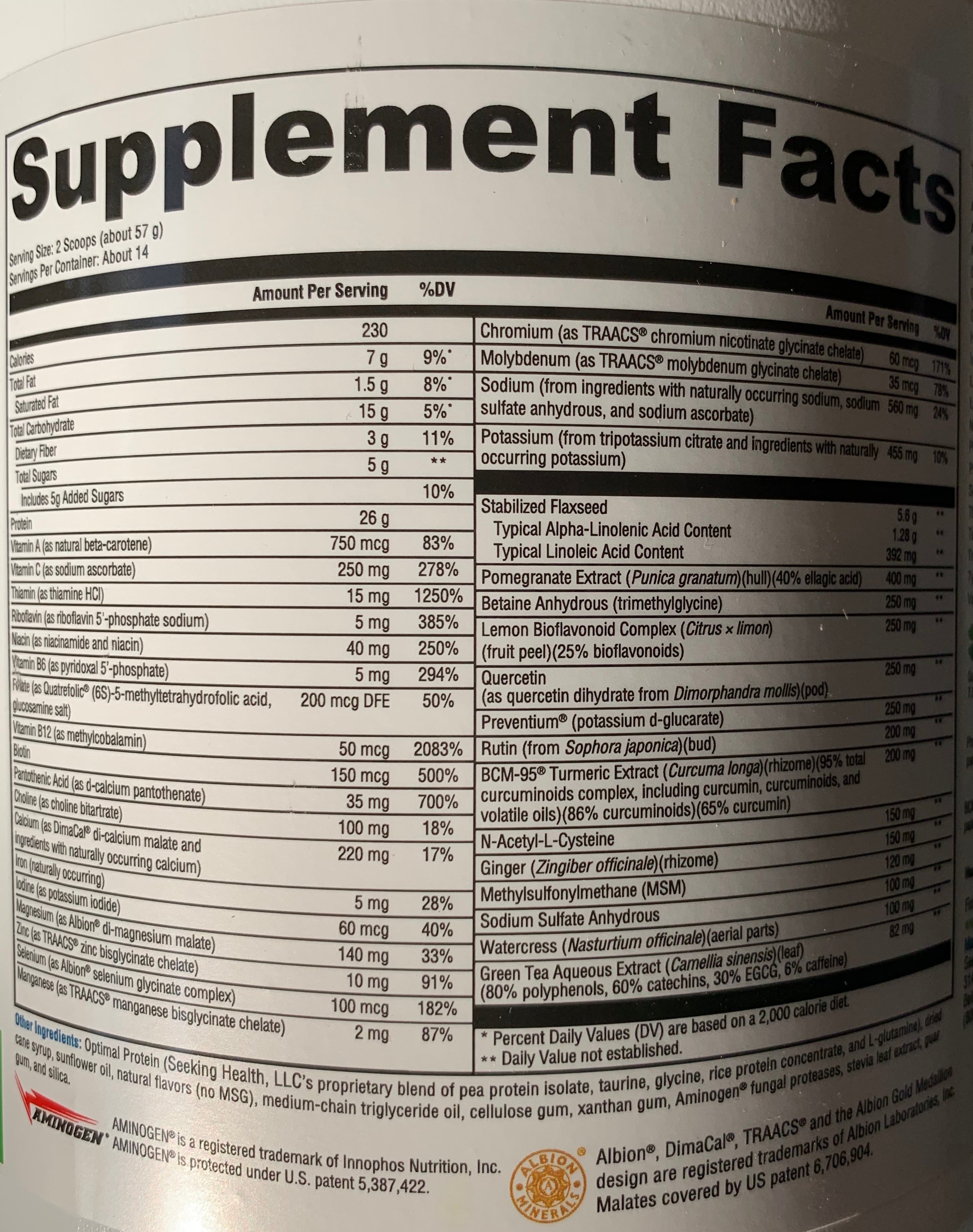 Optimal Detox 798 g Powder