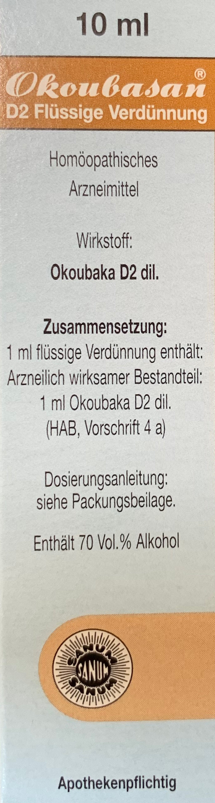 Sanum Okoubasan D 2 Liquid Dilution