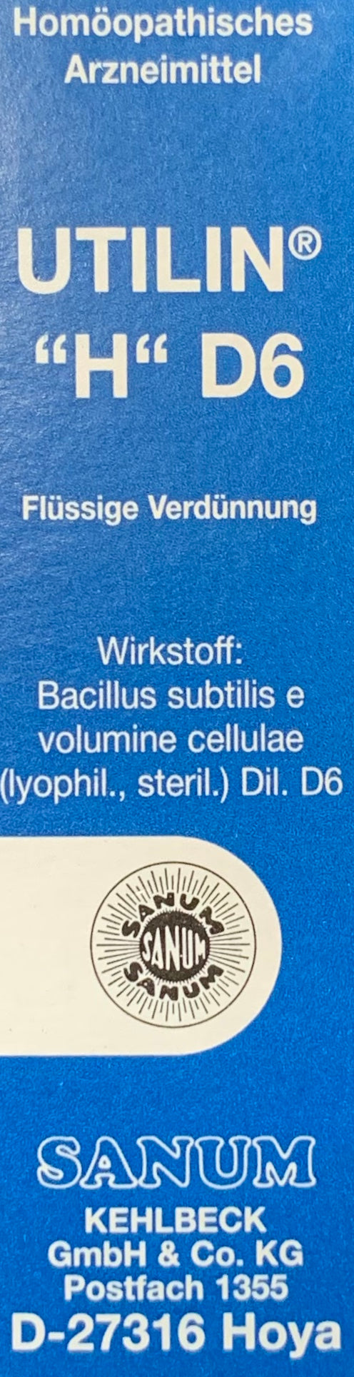 Sanum Utilin H D6 Liquid Dilution