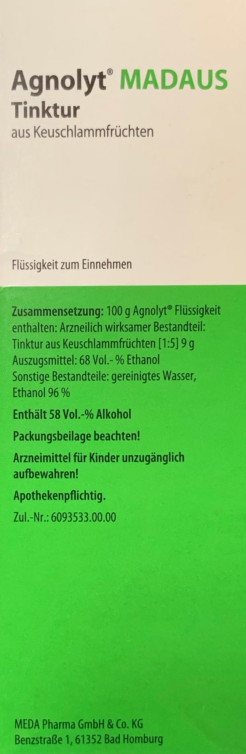 Agnolyt MADAUS 100 ml