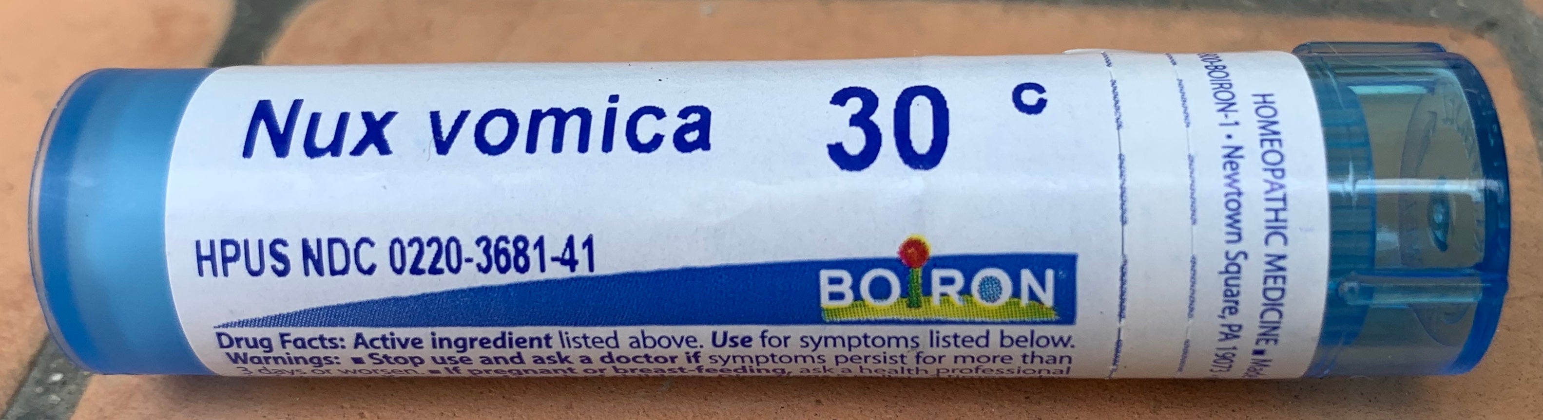 Nux vomica 30C Boiron 80 pellets