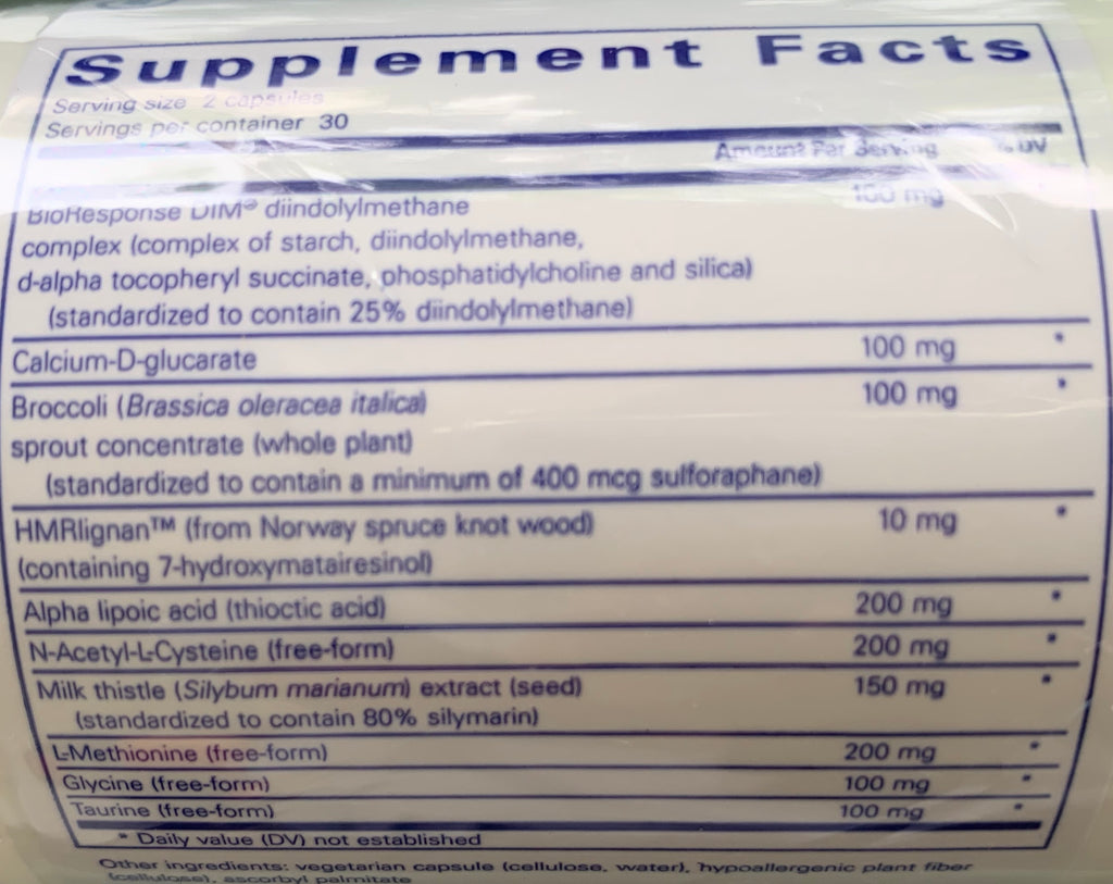 DIM Detox Pure Encapsulations 60s