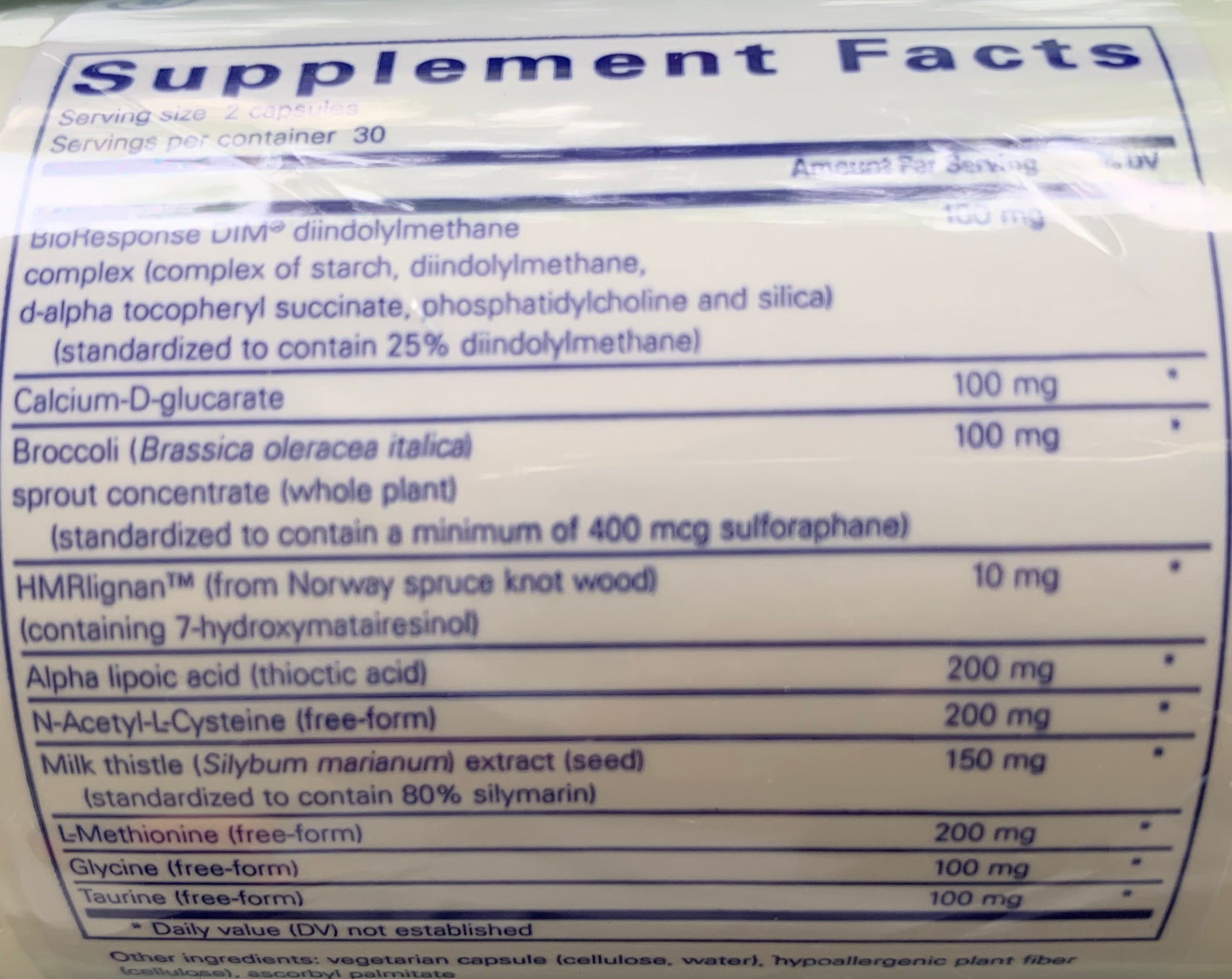 DIM Detox Pure Encapsulations 60s
